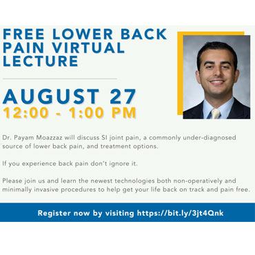 FREE LOWER BACK PAIN VIRTUAL LECTURE